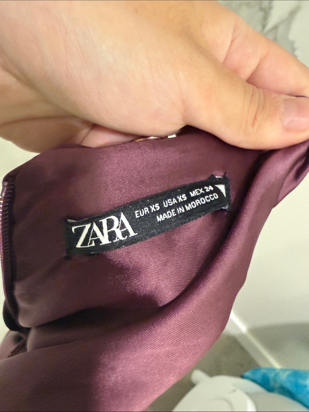 Zara Plum Spaghetti-Strap Maxi Dress - Picture 2 of 3